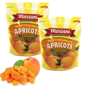 2 Bags Dried Apricots Fruit Plump Vegan Snack Treat Sweet Kosher Gluten Free 3oz