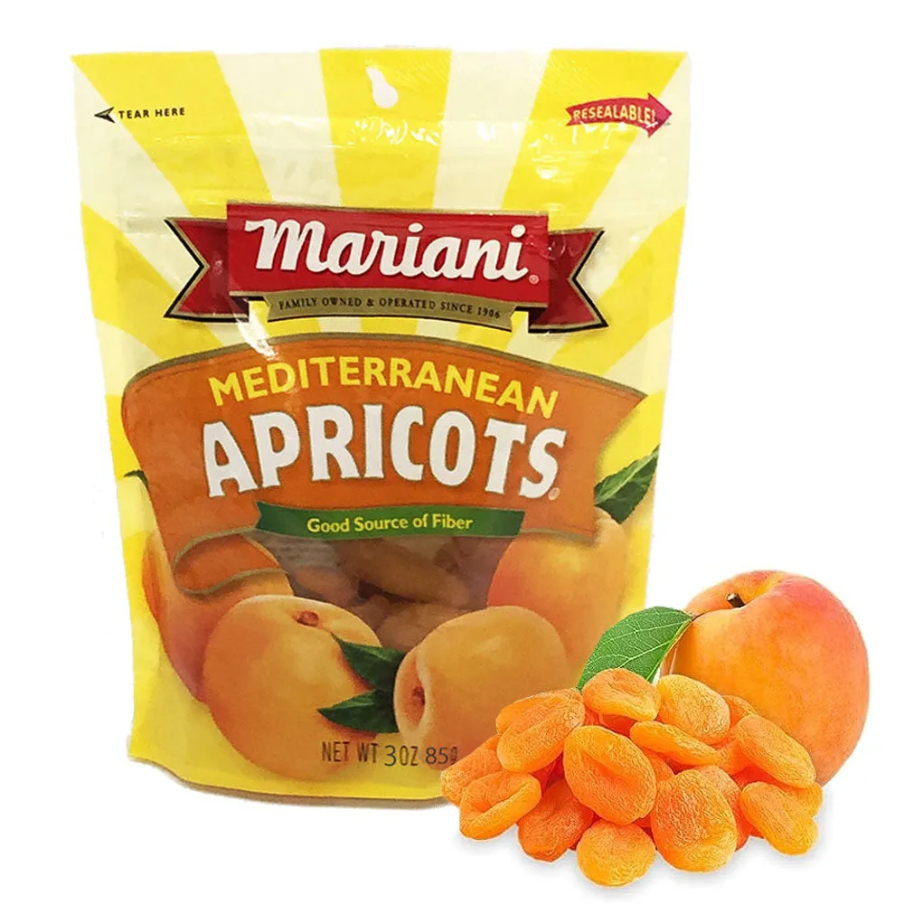 2 Bags Dried Apricots Fruit Plump Vegan Snack Treat Sweet Kosher Gluten Free 3oz