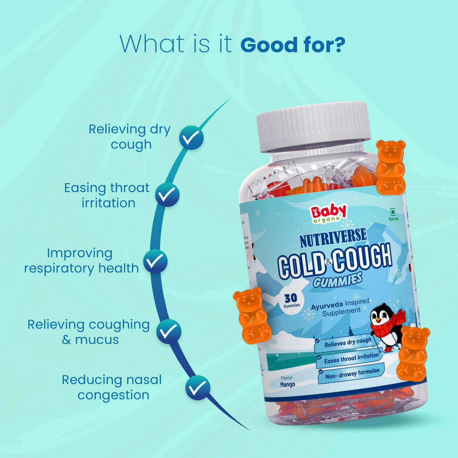 Cold Wellness Combo | Eases Coughing | Soothes Sore Throat | Loosens Mucus | Supports Immunity