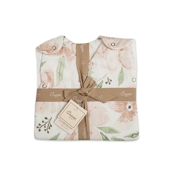Crane Parker Wearable Blanket 0-9 mo.Muslin - Floral