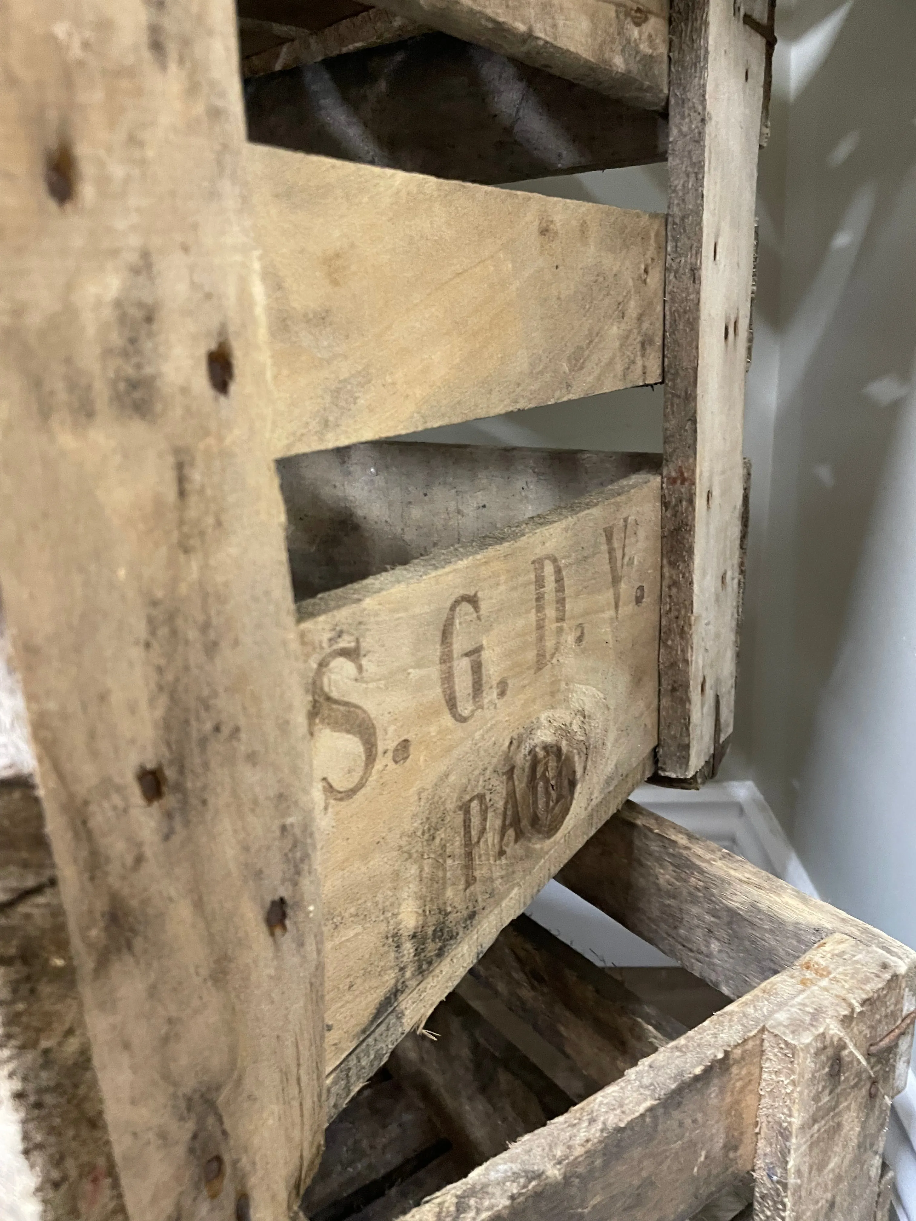 French Champagne Crate