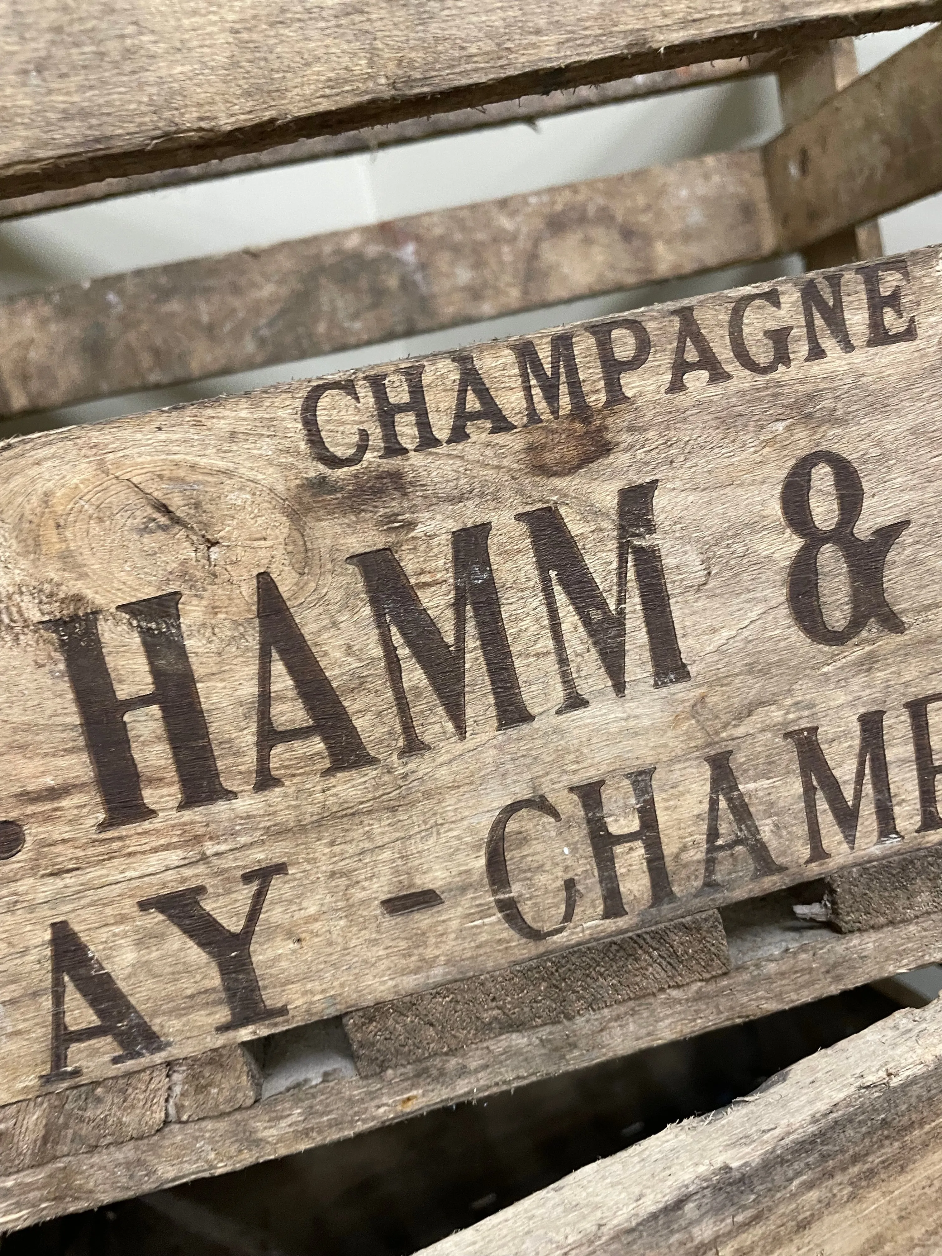 French Champagne Crate