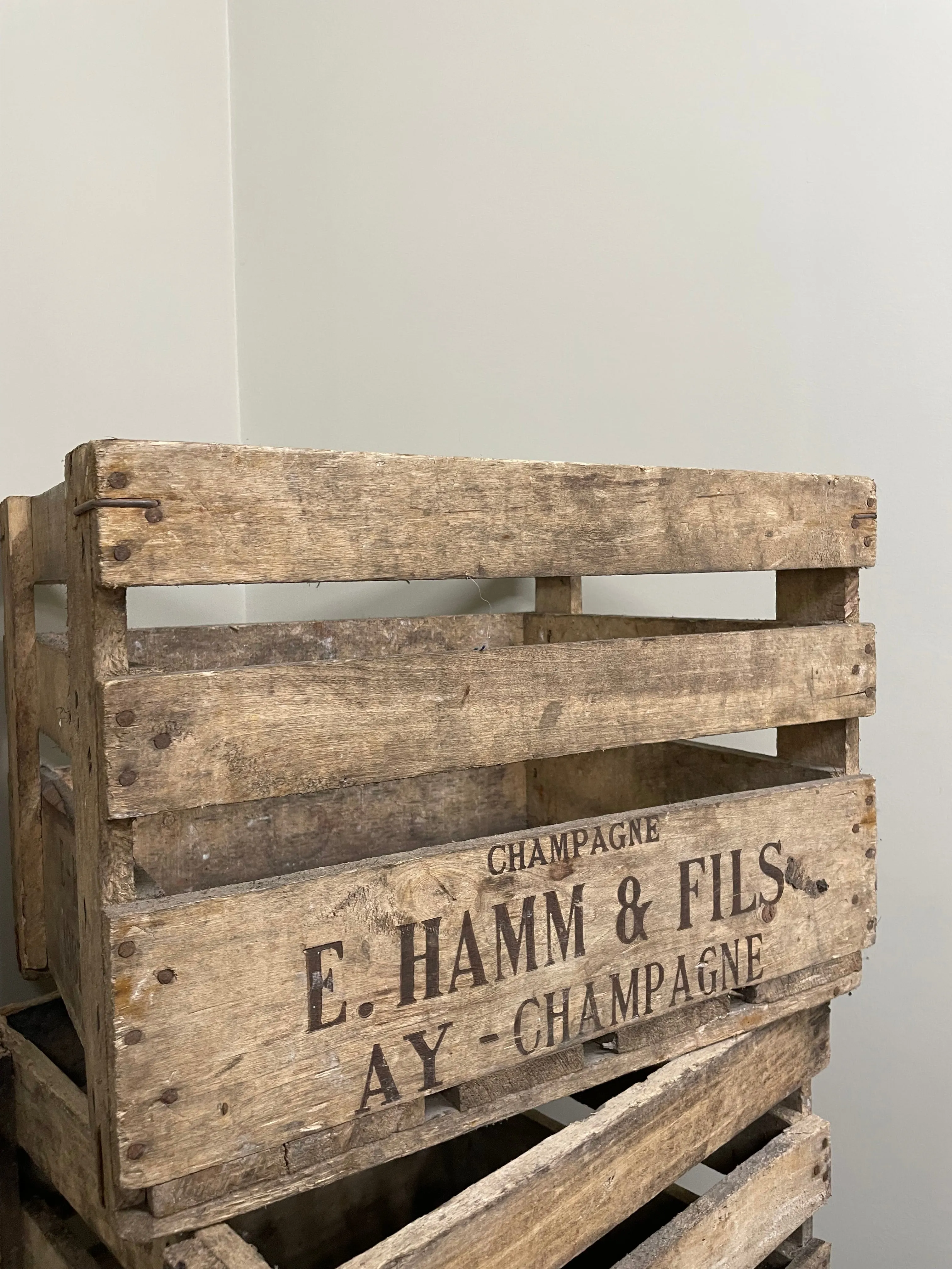 French Champagne Crate