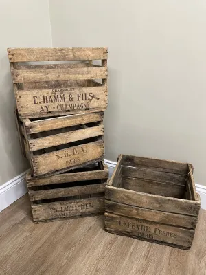 French Champagne Crate