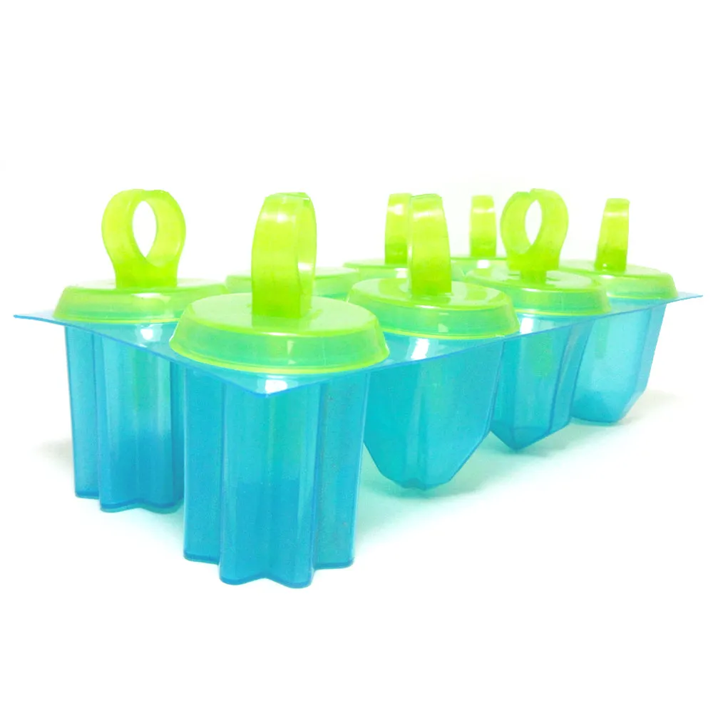 Jewel Ring Ice Pop Popsicle Molds Maker Frozen Dessert Treats Refreshing DIY 8PC