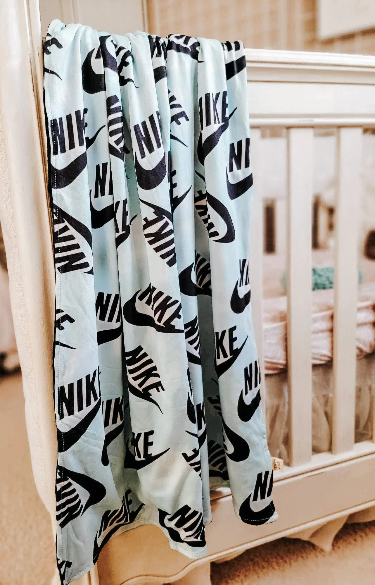 Kids Minkey & Cotton Spandex Blankets - check mark