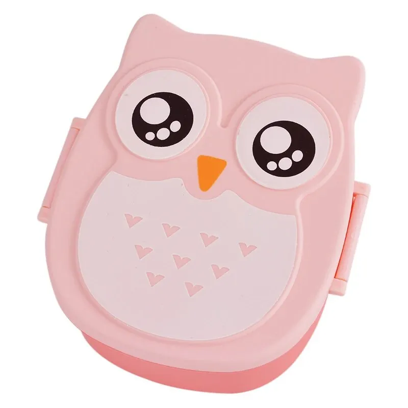 Microwave Cartoon Owl Lunch Box: Fun & Functional Food Storage for Kids