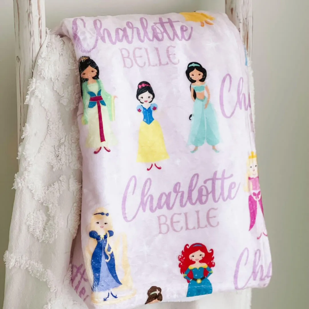Personalized Themed Blankets for Girls