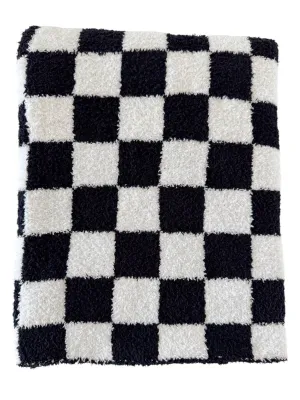 Phufy Bliss Checkerboard Blanket - Black