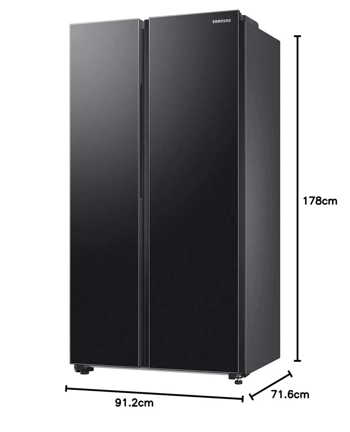 Samsung RS76CG8113B1HL 653L WI-FI Enabled SmartThings Side By Side Inverter Refrigerator ( Black DOI)