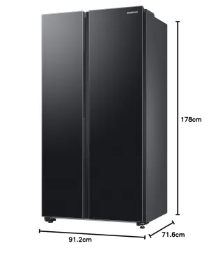 Samsung RS76CG8113B1HL 653L WI-FI Enabled SmartThings Side By Side Inverter Refrigerator ( Black DOI)