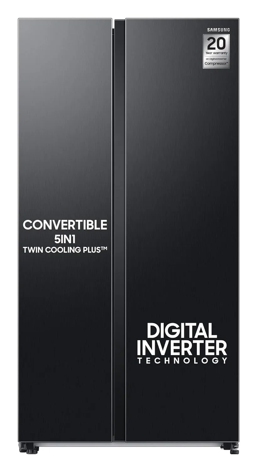 Samsung RS76CG8113B1HL 653L WI-FI Enabled SmartThings Side By Side Inverter Refrigerator ( Black DOI)