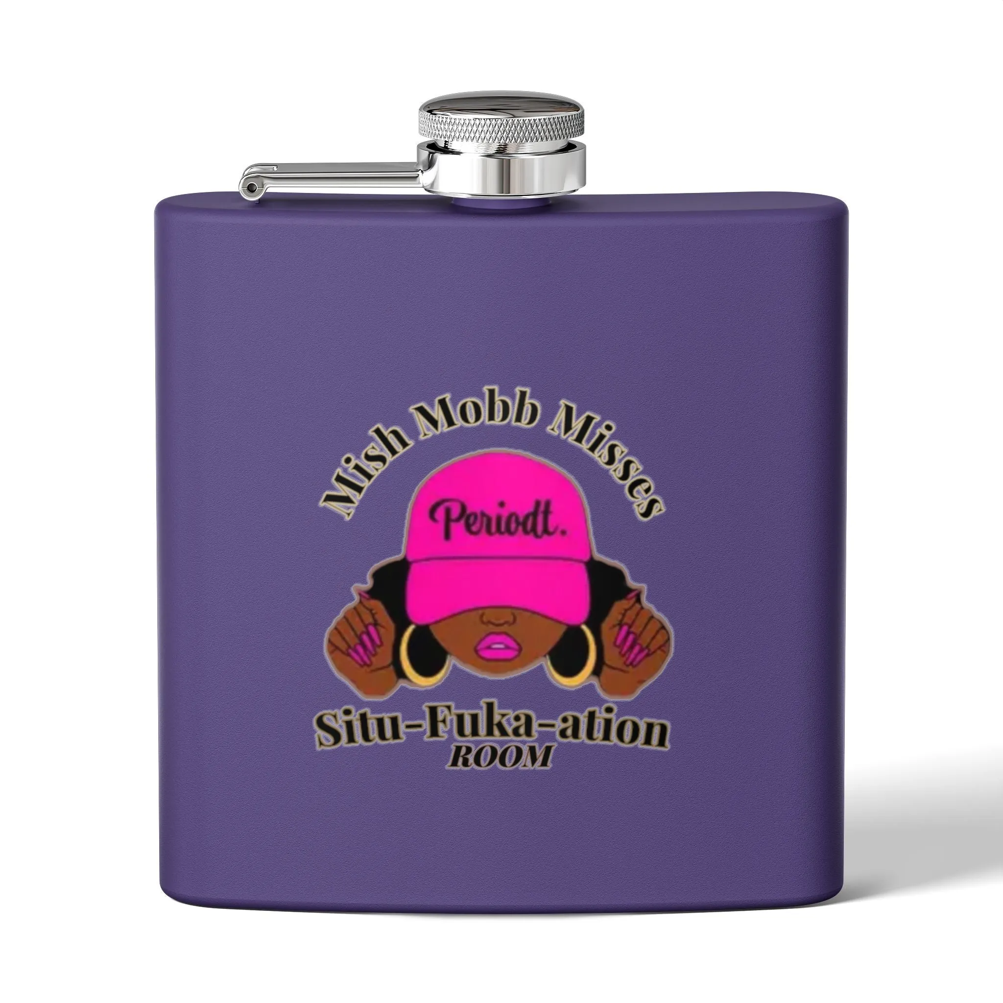 Situ-fuka-ation Room Stainless Steel Flask, 6oz