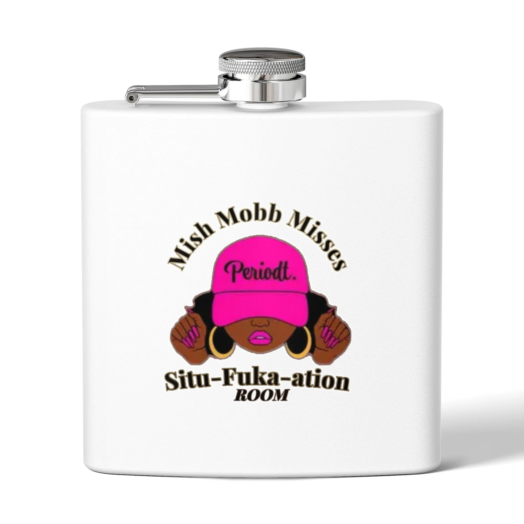 Situ-fuka-ation Room Stainless Steel Flask, 6oz