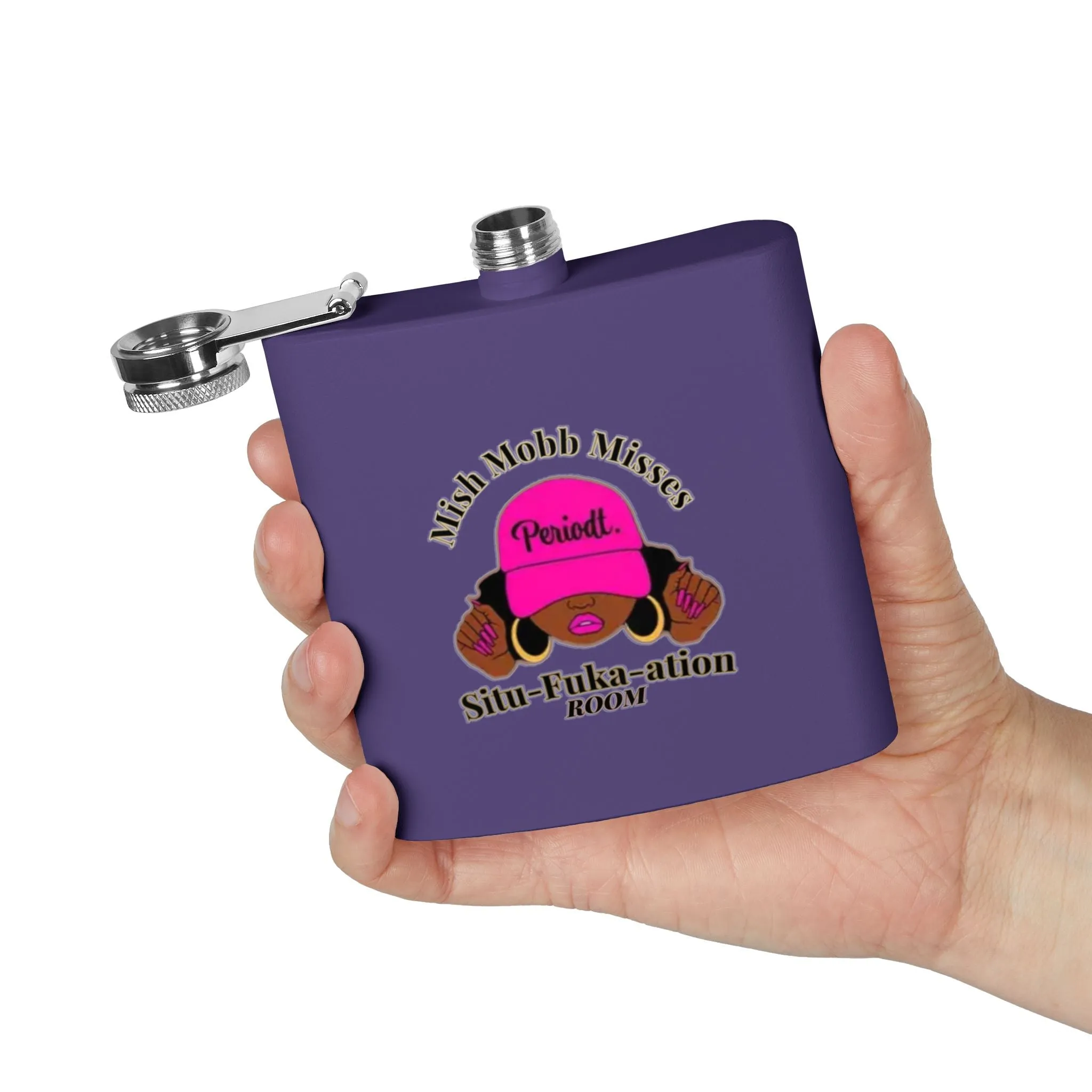 Situ-fuka-ation Room Stainless Steel Flask, 6oz