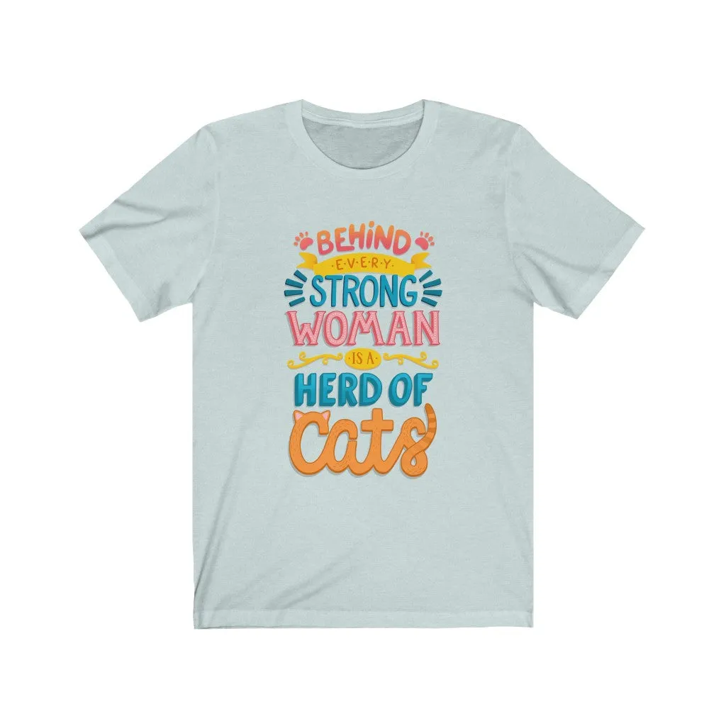 Strong Woman Cat T-Shirt