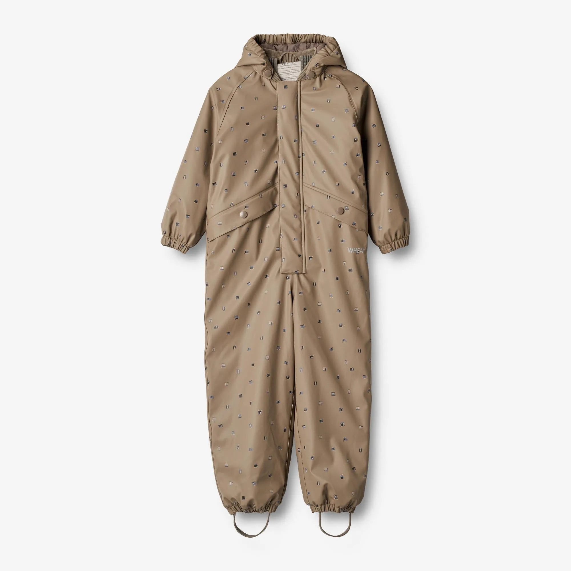 Thermo Rainsuit Aiko - dry grey houses